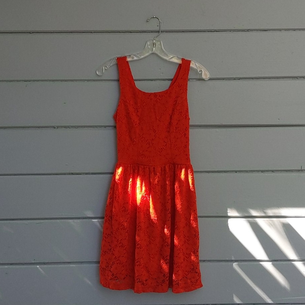 Bright Red Feminine Dress